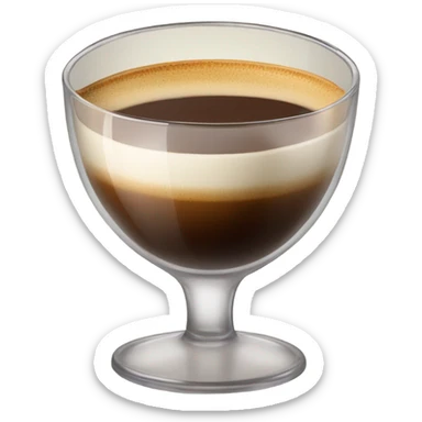 raf coffee in a glass cup sticker