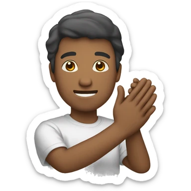 Personas estrechando sus manos sticker