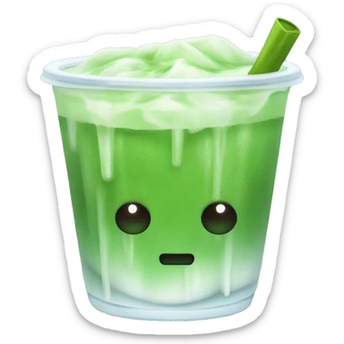 Iced matcha sticker