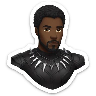Black panther marvel wakanda forever text emoji  sticker