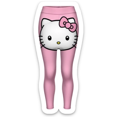 Realistic Detailed Hello kitty leggings sticker
