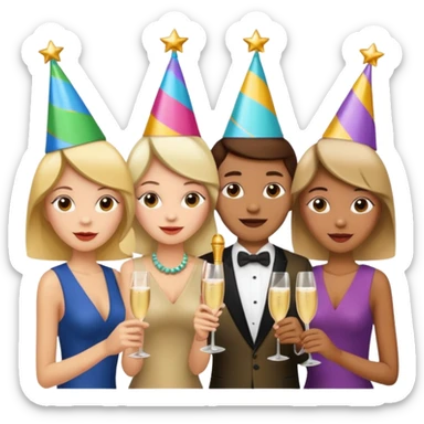 Peste noire qui fait la fête  sticker