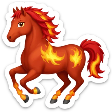 fire horse sticker