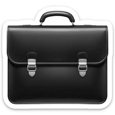 briefcase with code brackets {} sticker