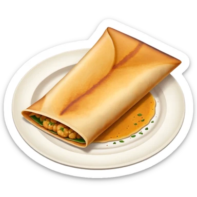 South Indian dosa sticker