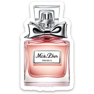 Miss dior perfume sticker