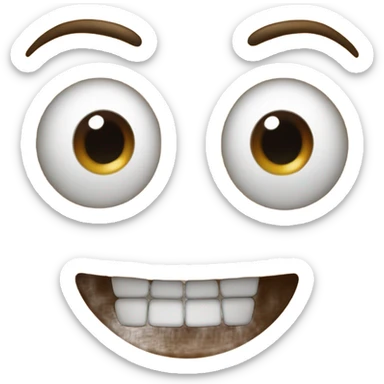 funny face sticker