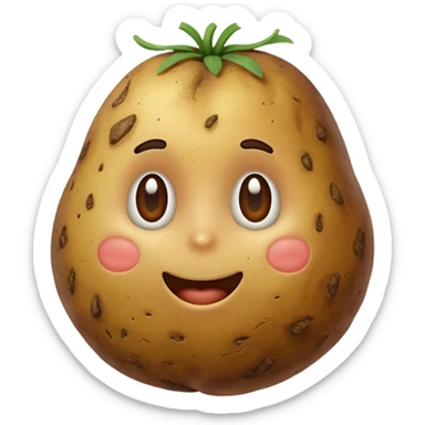 thank you potato sticker