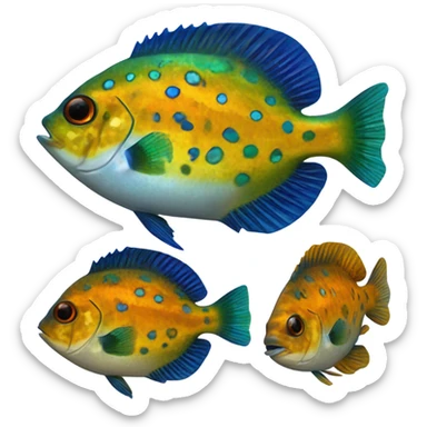 Pumpkinseed sunfish sticker