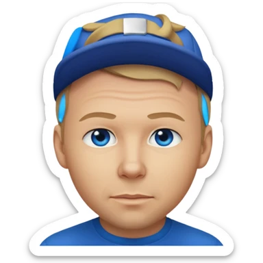 Donnie Wahlberg with dark blonde hair sticker