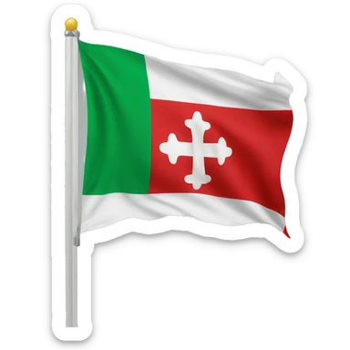 Canton ticino's flag sticker