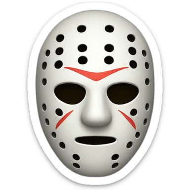 jason mask sticker