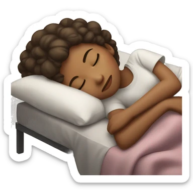 Girl sleeping sticker