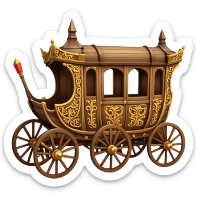 medieval carriages sticker