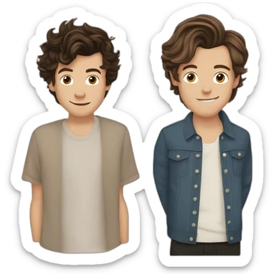 harry styles and louis tomlison  sticker