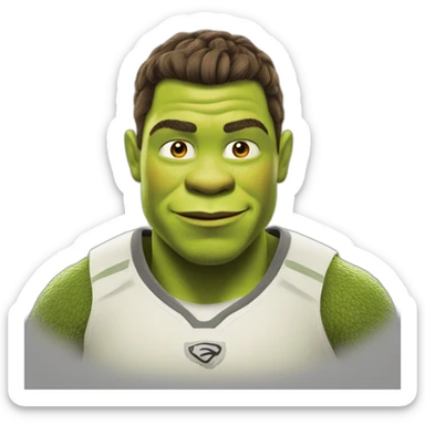 Shrek as christiano ronaldo sticker
