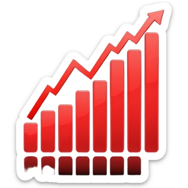 Chart Decreasing sticker