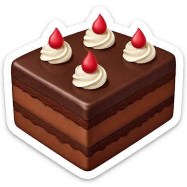 
three pieces of cake sticker