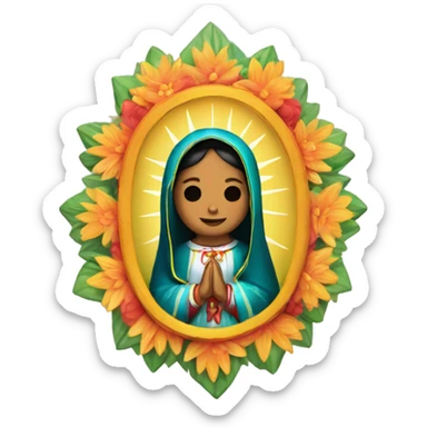 virgen de guadalupe sticker