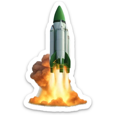 a rocket falls into the swamp sticker