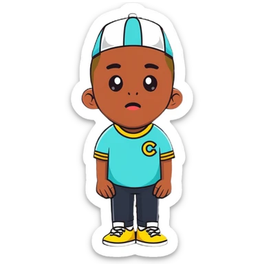 Tyler the Creator hip hop artist with creative style sticker