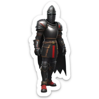 Fortnite black knight open face fantasy sticker