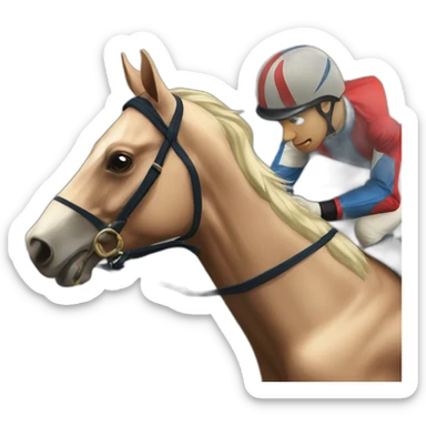 horse-race sticker