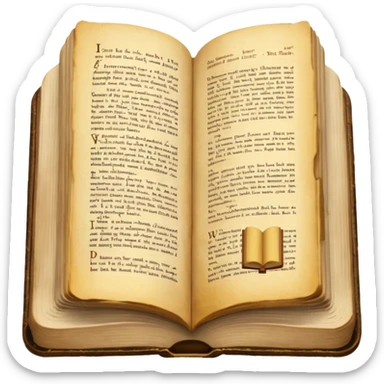 Bible open with visible text sticker