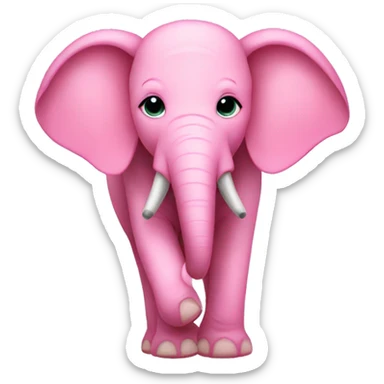 pink elephant sticker