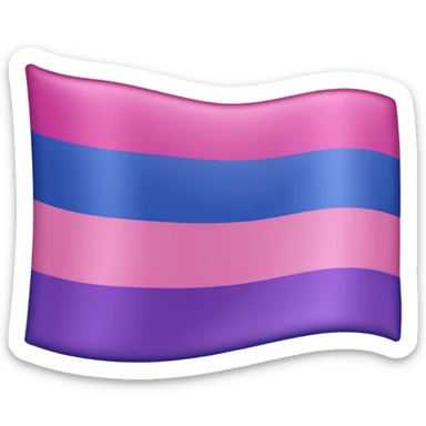Bisexual flag sticker