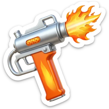 flame thrower sticker