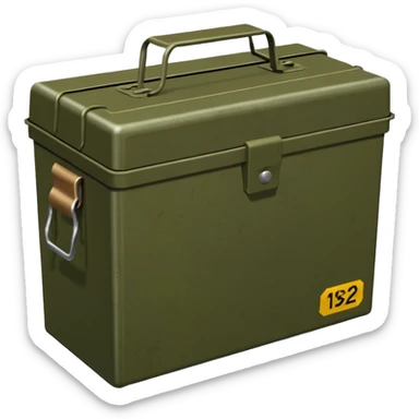 7.62 millimeter ammunition box sticker