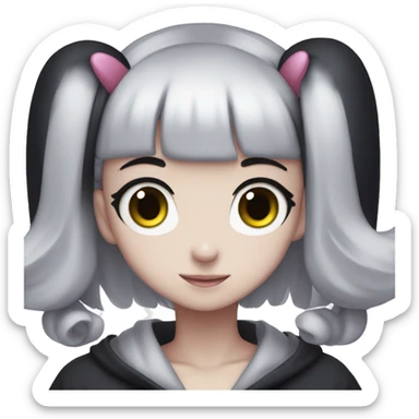Kuromi heart eyes sticker