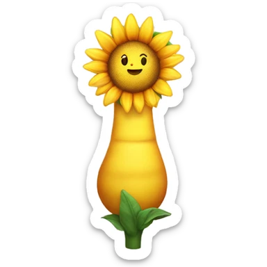 Una Girasol con un sol perfecto  sticker