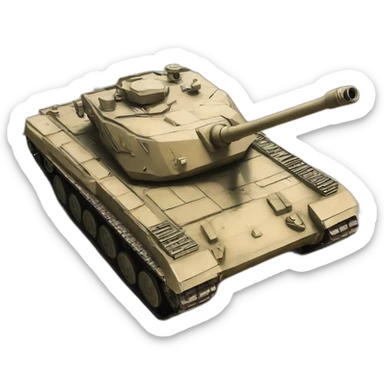 Un tank qui se bat contre un autre tank sticker