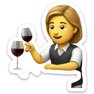 Wine tasting sticker
