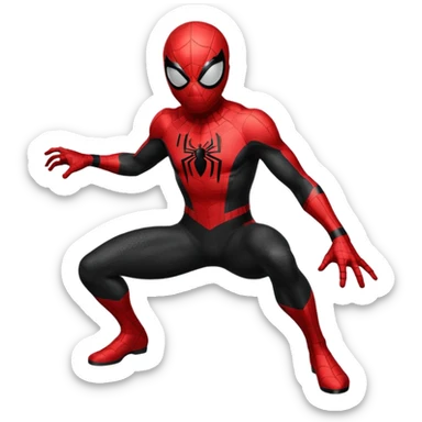 Black Spider man sticker