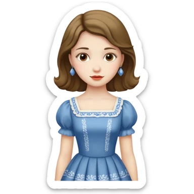 super vintage girl sticker