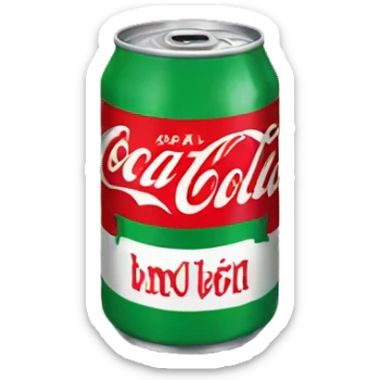 a can of coca cola sticker