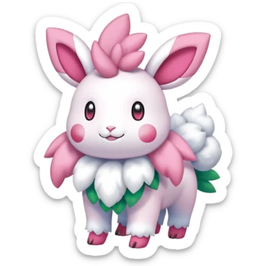 Shiny Shaymin-Mareep-Sylveon-Hybrid (Full body) sticker