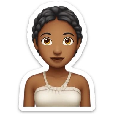 Malagasy girl sticker