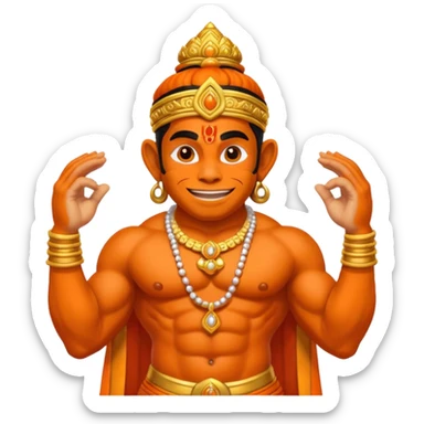 create lord hanuman ji emoji sticker