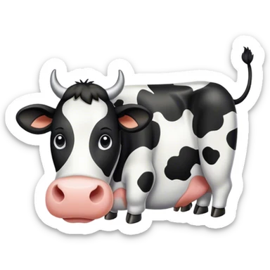 Cow sticker