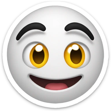 Average emoji with jaw dropped sticker