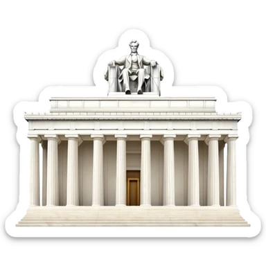 Lincoln Memorial sticker