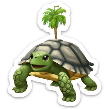 Tortuga con gráficas de Traiding  sticker
