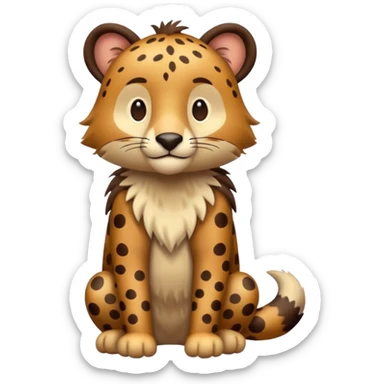 Zoo animal, full body. sticker