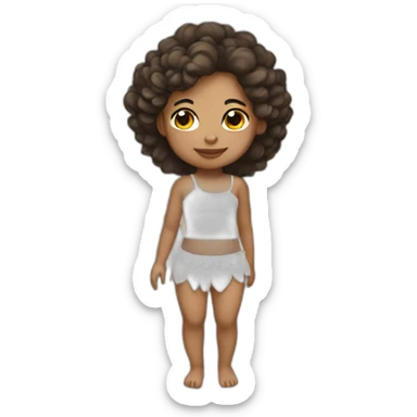 cupid light skin with wings sticker