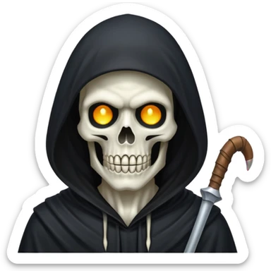 Grim reaper sweating sticker