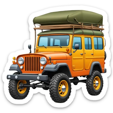 Off-road gypsy car drawing sticker